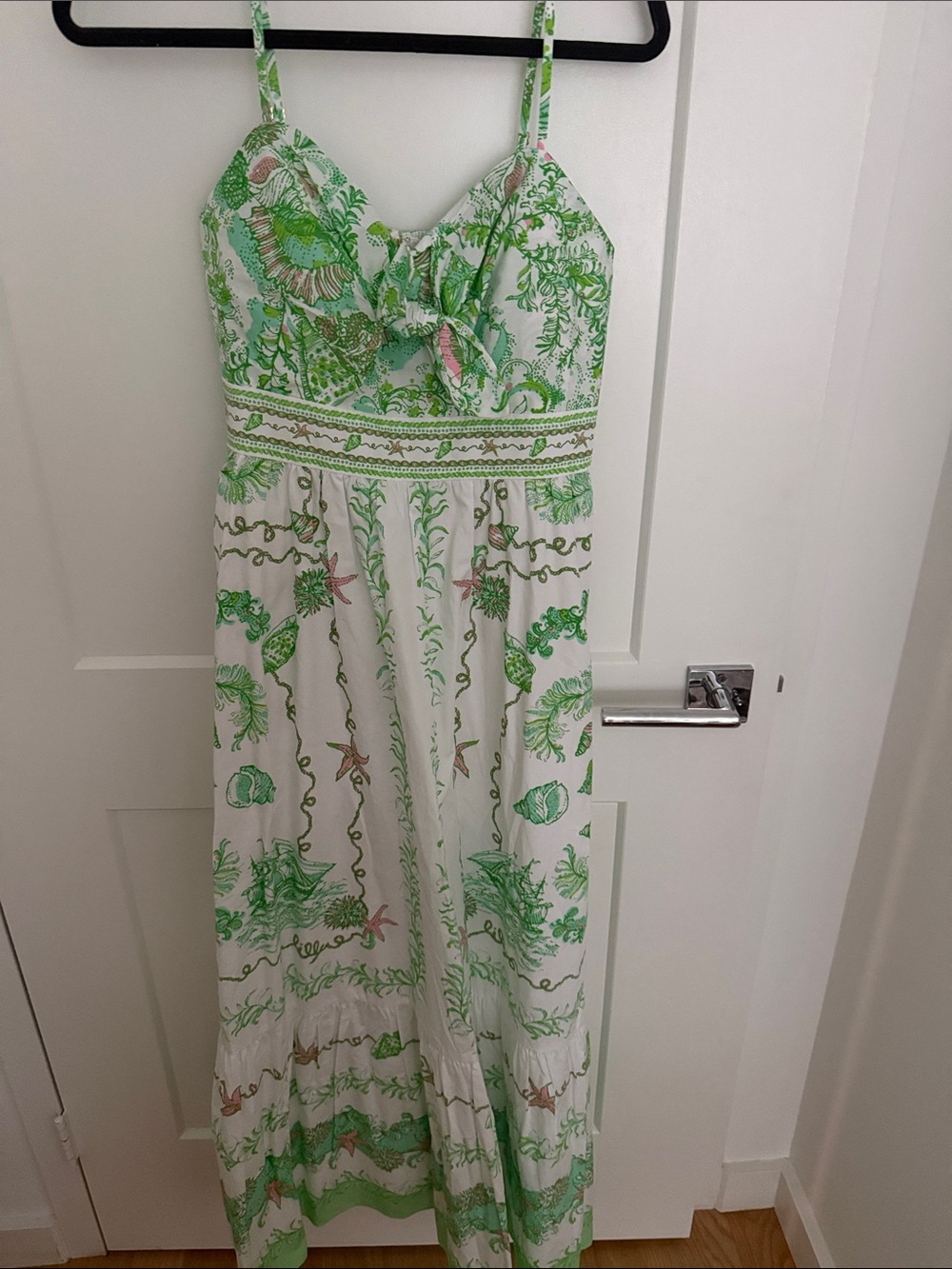 Lilly Pulitzer green print maxi dress